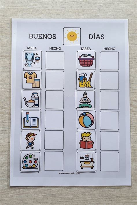 Plantillas De Rutinas Para Niños Para Descargar E Imprimir 656 Visual ...