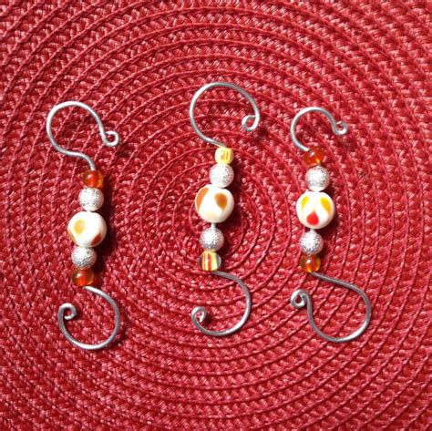 Beaded Hooks Ornament Hooks Decorative Hangers Christmas