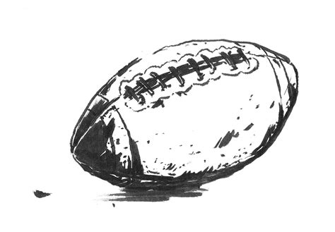 Football Drawings - Cliparts.co