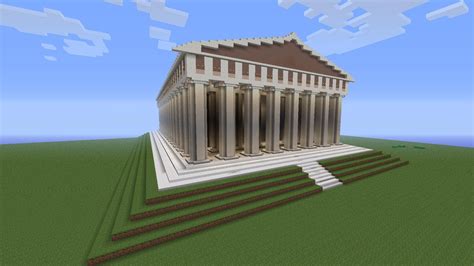 Parthenon, Greek temple with new blocks 1.6.2 : r/Minecraft