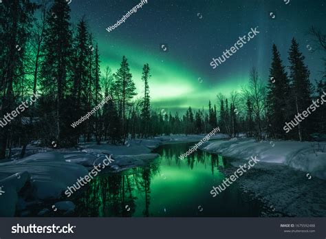 Northern Lights Finland Winter Stock Photo 1675592488 | Shutterstock