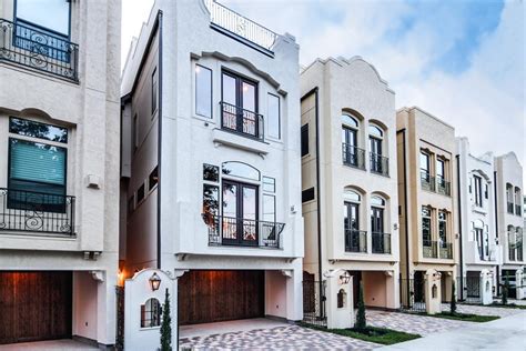 Houston townhome, Townhome exterior design, Townhouse designs