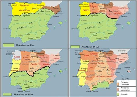 TechTravel - Voyages culturels : al-andalus : | Al andalus, Map, Spain history