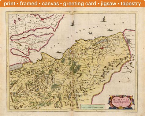 "This is a historical map print of Moray Firth. The map was originally ...