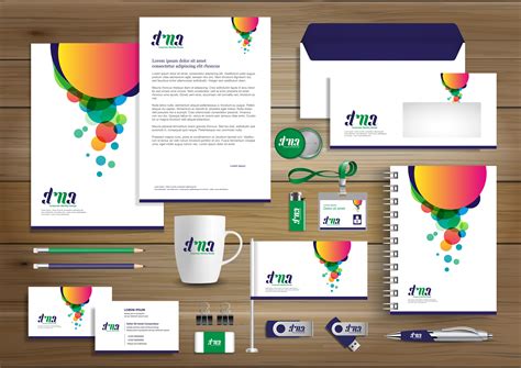 Corporate Business Identity template design with bubbles 677265 Vector Art at Vecteezy