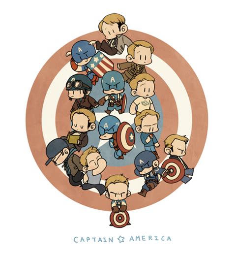 Adorable Set of All Movie CAPTAIN AMERICAS - Fan Art — GeekTyrant ...