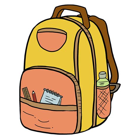 Easy to Draw Backpacks Easy to Draw an Open Backpacks - Norton Subjecould