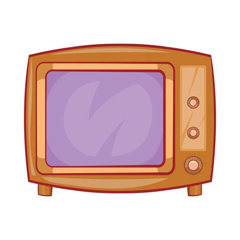 Retro tv icon in cartoon style 14624024 Vector Art at Vecteezy