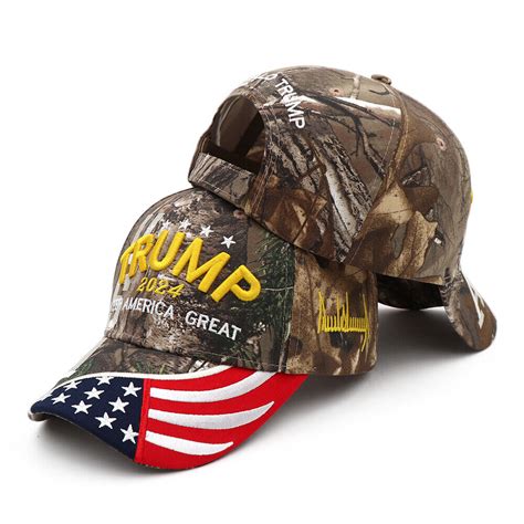 Trump 2024 Hat KAG USA Flag Camo America Great Embroidered Baseball Cap A++