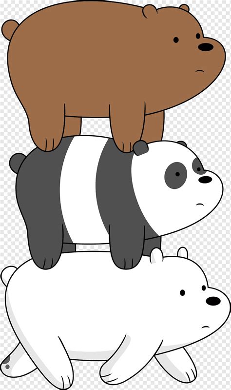 Ilustração de três ursos, We Bare Bears: We Go Everywhere Handbook Panda gigante DVD Cartoon ...