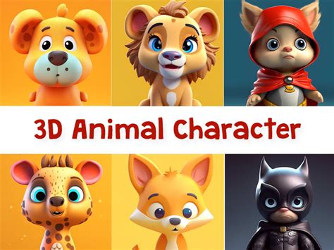 A 3D cute animal character, modeling, chibi character. | Upwork