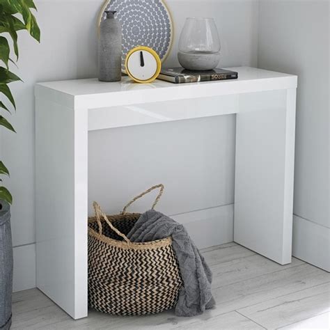 Puro White Console Table | White Console Table | Modern Console Table