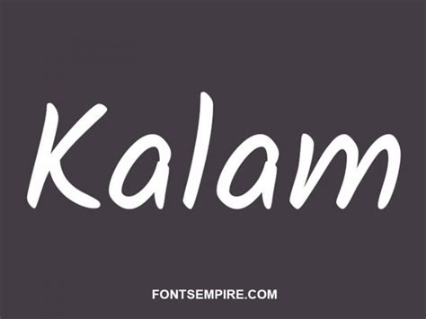 Kalam Font Free Download - Fonts Empire