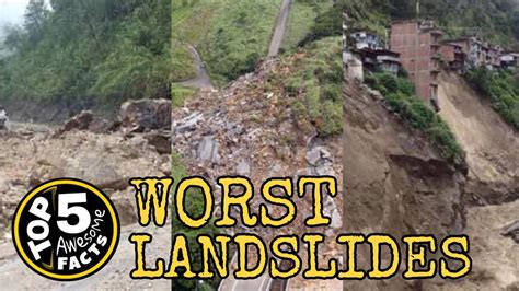 Top 5 Worst Landslides Caught on Camera - YouTube