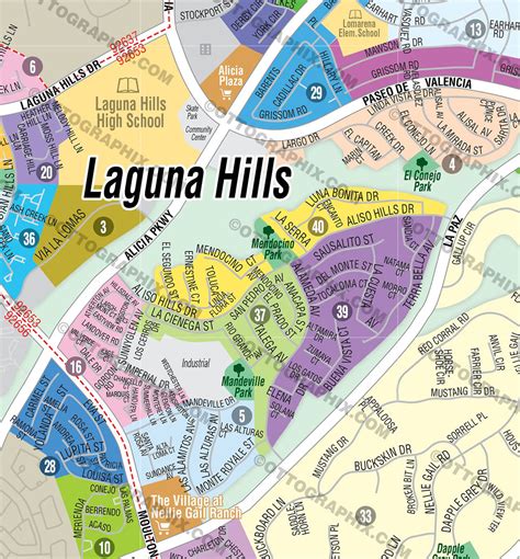 Laguna Hills Map, Orange County, CA – Otto Maps