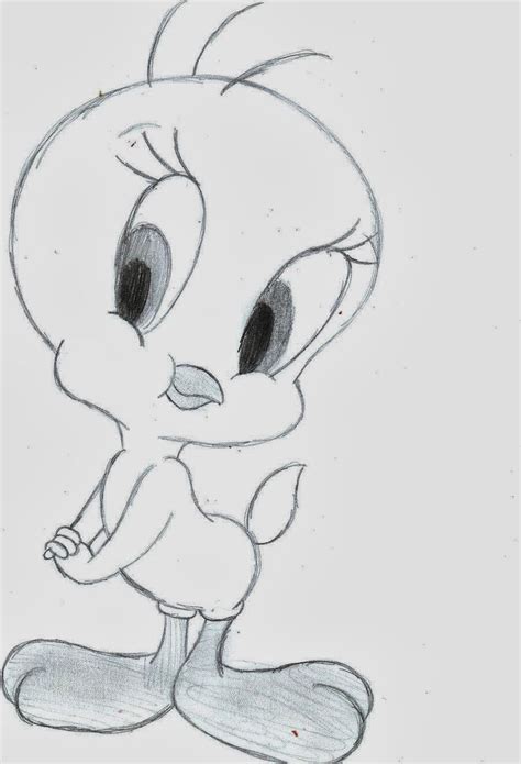 Tweety Bird Cartoone Colour Drawing HD Wallpaper | Schizzi d'arte, Disney schizzi, Schizzi