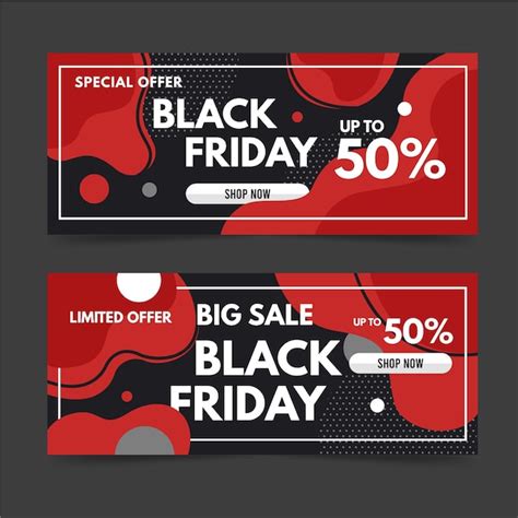 Free Vector | Black friday banners pack