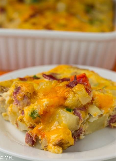 Cheesy Corned Beef Hash Breakfast Casserole - My Forking Life