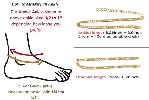 15 Best Ankle Bracelets for Large Ankles | Complete Guide Size Chart ...