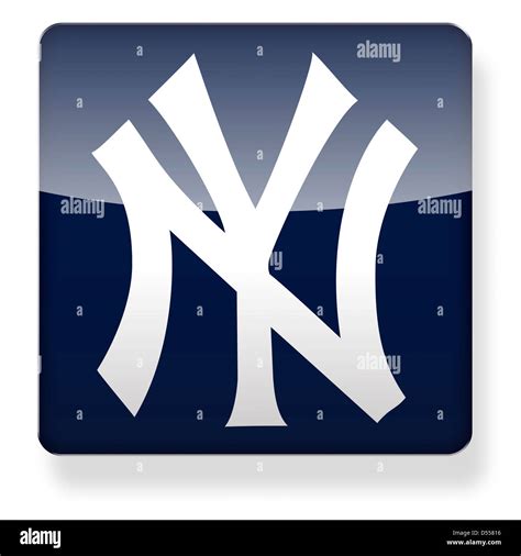 New York Yankees baseball cap logo as an app icon. Clipping path Stock Photo, Royalty Free Image ...