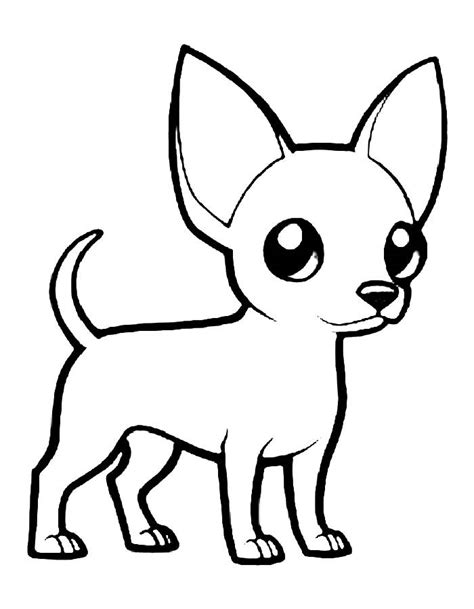 Chihuahua puppies coloring page
