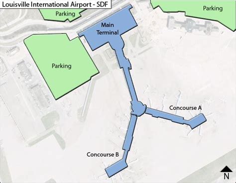 Louisville Airport Map | SDF Terminal Guide