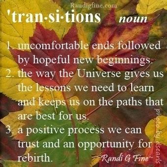 Randi G. Fine's LOVE YOUR LIFE! | Life Transitions Picture Quote