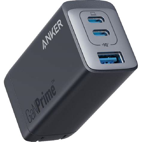 Anker 735 Charger (GaNPrime 65W), PowerIQ, 65 Watts, 3 USB (2X USB-C/1X ...