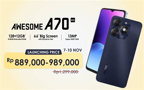 Itel A70 Resmi Rilis Indonesia, Harga di Bawah Rp 1 Juta! • Jagat Gadget