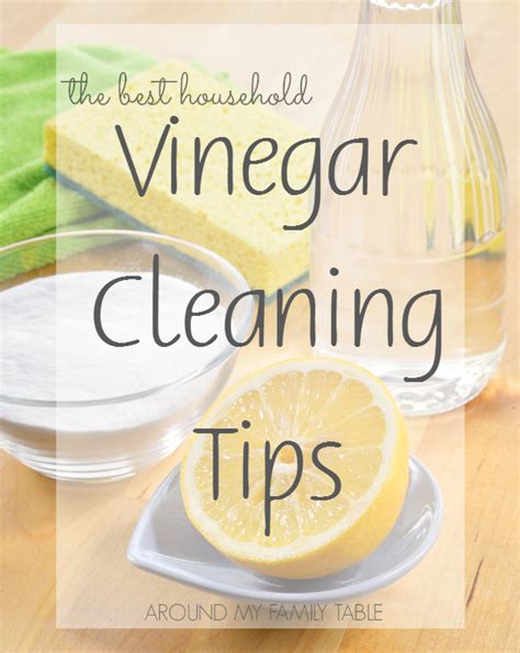 Vinegar Cleaning Tips - Around My Family Table