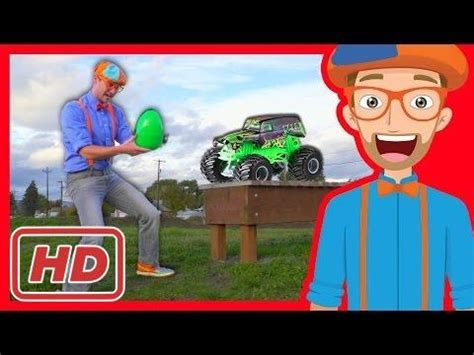 Fun Blippi Monster Truck Egg Hunt – Learn Colors with Blippi - YouTube