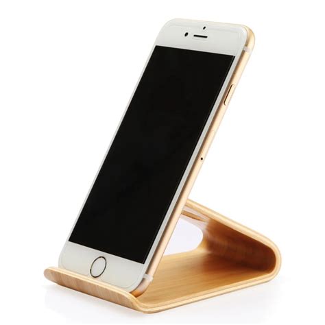 2017 Wooden Mobile Phone Stand Holder Lightweight Slim Cellphone Stand for iPhone for Samsung ...