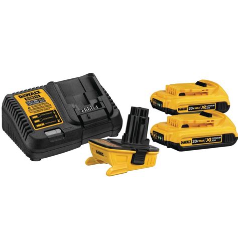 DEWALT 20-Volt MAX Battery Adapter Kit for 18-Volt Tools-DCA2203C - The ...