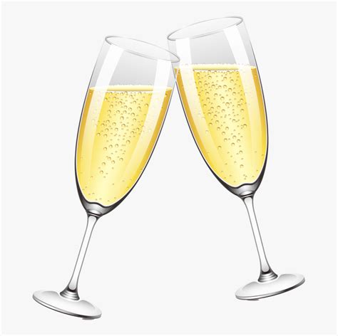 Two Glasses Of Champagne Png Download - Transparent Background Png Clipart Two Champagne Png ...