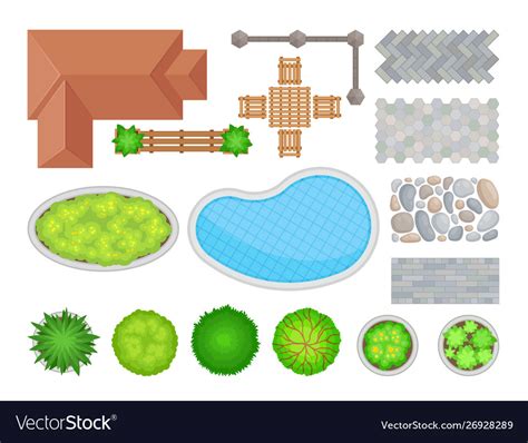 Elements landscape design Royalty Free Vector Image