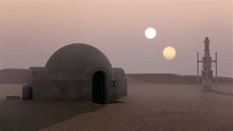 Star Wars Lars homestead em Tatooine - Virtual Backgrounds