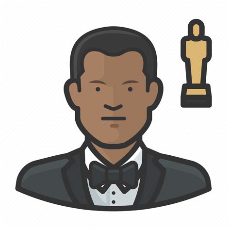 Actor, african, man, oscar icon - Download on Iconfinder