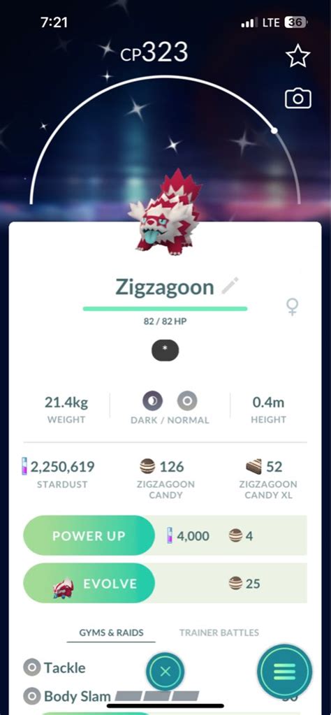 Shiny Galarian Zigzagoon Pokemon Go, Video Gaming, Gaming Accessories, In-Game Products on Carousell