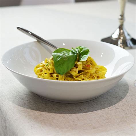 Classic White Pasta Bowls - 25.5cm - Pack of 6