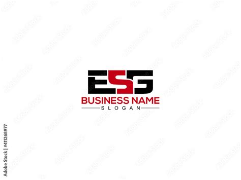 Letter ESG Logo Icon Design For New Business Stock Vector | Adobe Stock