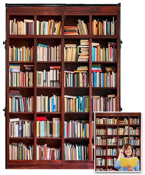 Buy AOFOTO 5x7ft Bookshelf Background Bookcase Photography Backdrop Library Book Store Kid Adult ...