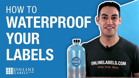 Waterproofing Your Labels After Printing - YouTube