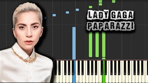 Lady Gaga - Paparazzi - [Piano Tutorial] (Synthesia) (Download MIDI + PDF Scores) - YouTube