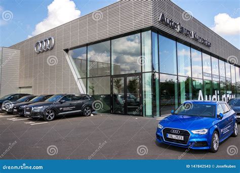 Audi Company Logo on Dealership Building Editorial Stock Photo - Image ...