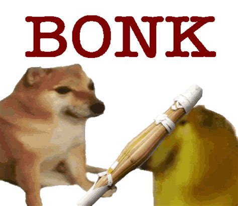 Bonk Doge Sticker - Bonk doge - Discover & Share GIFs