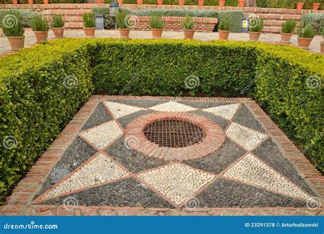 Alcazaba gardens stock photo. Image of architecture, plan - 23291378