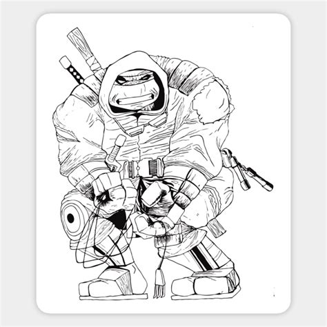 TMNT The Last Ronin Line Art - Teenage Mutant Ninja Turtes - Magnet ...