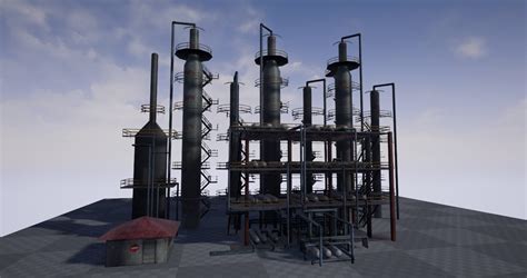 Atmospheric Distillation Unit 3D Model – Realtime - 3D Models World