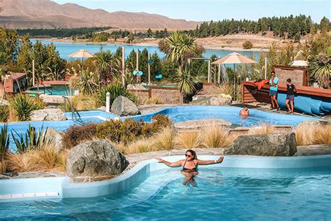 Relax in one of the three hot spring pools at Tekapo Springs with a ...