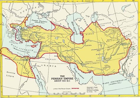 Map Of The Persian Empire - Maping Resources